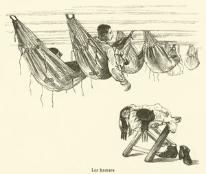 Die Hängematten (Gravur)