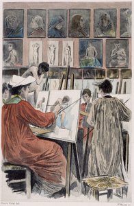 Die Malerinnen: Damenatelier - in "Nos contemporains" von Pierre Vidal