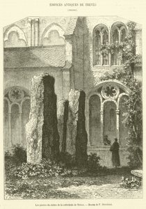 Die Steine des Kreuzgangs der Kathedrale von Trier von French School