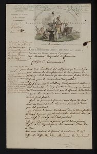 Brief von der Agence Generale des Armes, Poudres et Mines, Brüssel, nach der Annexion der südlichen Niederlande durch Frankreich