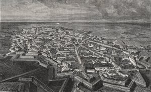 Stadt Lille im Norden Frankreichs - Gravur in „La France Illustrée: Geographie, Geschichte, Verwaltung, Statistik“ von V.A. Malt-Brown. 1884