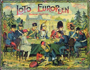 Loto Europeen, französische Version des Lotto-Spiels für Kinder, ca. 1900 von French School