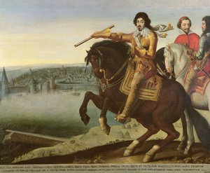 Ludwig XIII. bei der Belagerung von La Rochelle