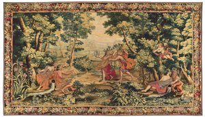 Mythologischer Wandteppich von Ludwig XIV., Gobelins oder Beauvais, spätes 17. Jahrhundert von French School