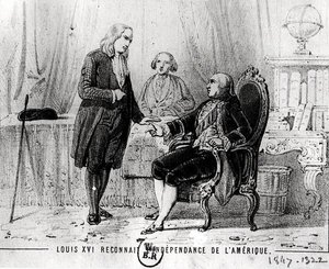 Ludwig XVI. (1754-1793) erkennt die amerikanische Unabhängigkeit 1783 an