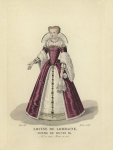 Louise von Lothringen, Ehefrau von König Heinrich III. von Frankreich von French School