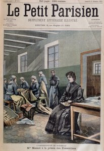 Die Giftmischerin von Marseille: Mme Massot im Gefängnis der Prèsentines - Titelbild in „Le Petit Parisien“ 27/12/1903 (Gravur) von French School