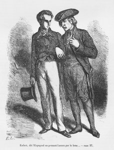Lucien de Rubempré und Carlos Herrera, Illustration aus 