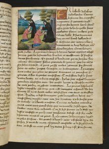 MS Hunter 252 016r Seite aus Cent Nouvelles Nouvelles, ca. 1461-62