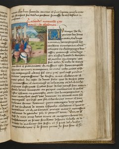 Seite aus Cent Nouvelles Nouvelles, c.1461-62