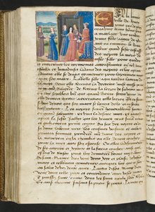 Seite aus Cent Nouvelles Nouvelles, c.1461-62