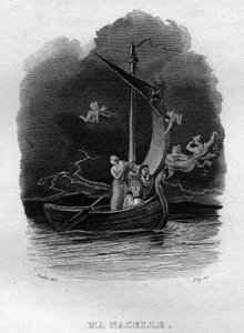 Ma nacelle Chanson de Beranger in „Gesammelte Werke“ (1834) von Pierre Jean de Beranger von French School