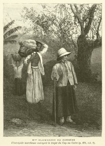 Madame Hlawaczek am Sambesi (Stich) von French School