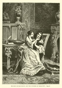 Madame de Maintenon und die Herzogin von Burgund von French School