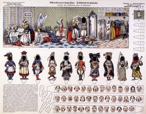Mademoiselle Chouchou - Kostümproben für den Karneval: Verwandlungen. 19. Jahrhundert. von French School