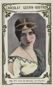Fräulein Cléo de Mérode, von der Oper von French School
