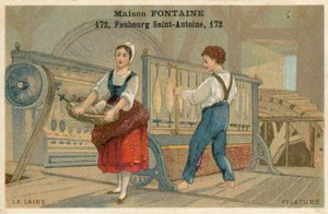 Maison Fontaine Handelskarte, Wollspinnen