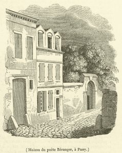 Haus des Dichters Beranger in Passy von French School