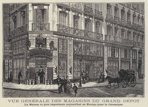 Maisons du Grand Depot, Keramikladen in Paris, Frankreich