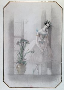 Marie Taglioni in „La Sylphide“, Italienische Oper von French School