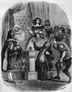 Marie de Medici (1573-1642), Königin von Frankreich und Regentin des Königreichs für ihren Sohn, schlafend im Bett - Marie de 