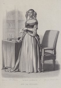 Marie de Rabutin-Chantal, Marquise de Sevigne, französische Schriftstellerin von French School