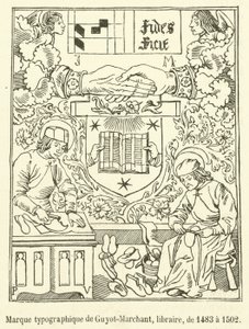Marque typographique de Guyot-Marchant, libraire, de 1483 a 1502 von French School