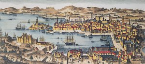 Marseille am Ende des 17. Jahrhunderts von French School