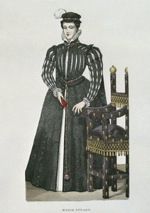 Maria Stuart (1542-87), Kopie einer Miniatur aus dem Recueil de Gaignieres von French School