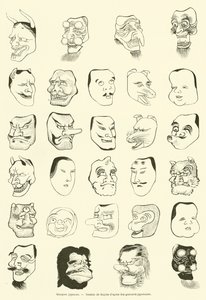 Japanische Masken von French School