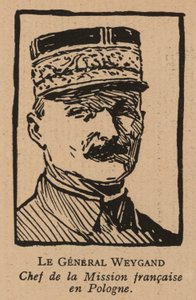 Maxime Weygand, französischer General und Mitglied der Interalliierten Mission zur Unterstützung der Zweiten Polnischen Republik im Polnisch-Sowjetischen Krieg 1920