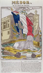 Medor, der treue Hund des Louvre, ca. 1831 von French School