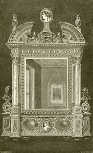 Spiegel von Maria de Medici von French School