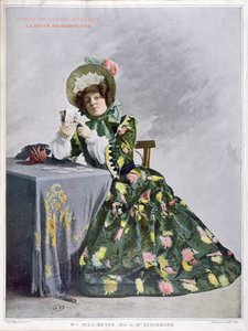 Mlle Mily-Meyer in der Rolle von Mlle Le Normand, 1899 (Typogravur)