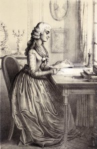 Mme Roland (1754 - 1793) - in „Galerie historique de la Revolution francaise“ von Alber Maurin von French School