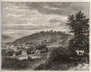 Montmedy - Meuse, in der Region Lothringen - Gravur in „La France illustrée: Geographie, Geschichte, statistische Verwaltung“ von V.A. Malt-Brown. 1884 von French School