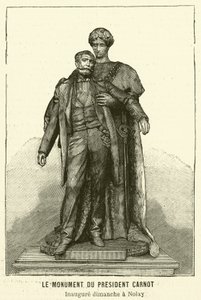 Denkmal für den ermordeten französischen Präsidenten Sadi Carnot