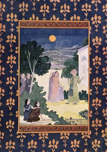 Mond der Schönheit, Illustration aus Tausendundeine Nacht, 1895 (Farbstich) von French School
