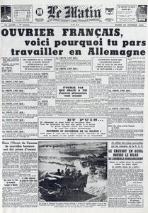 Morgenjournal Nr. 21311 vom 20. Oktober 1942: Der Sto - Zwangsarbeitsdienst - Warum in Deutschland arbeiten