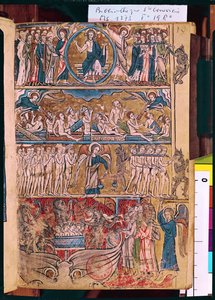 Ms 1273 f.19r Das Jüngste Gericht, aus einem Psalter