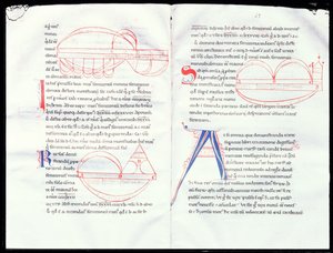 Ms 237 f.47-48 Musikalische Intervalle aus Boetius