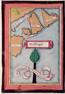 Karte der Gewürzinseln aus einem Bericht über die Reise von Ferdinand Magellan