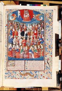 Ms 246 f.406r Paradies, aus De Civitate Dei von St. Augustinus von Hippo