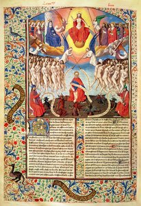 Ms 246 fol.371v Das Jüngste Gericht, aus De Civitate Dei von St. Augustinus von Hippo (354-430)