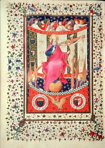 Die Dreifaltigkeit, aus den Boucicaut-Stunden, um 1410