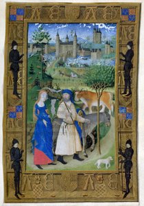 Die Flucht nach Ägypten, aus den Stunden von Charles von Frankreich, ca. 1466-69