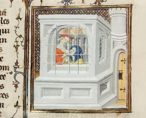 Römische Nächstenliebe: Cimon und Pero, aus De Claris Mulieribus, von Giovanni Boccaccio (1313-75) von French School