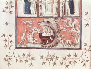 Ms Fr 22912 Fol.2v Detail der Hölle, aus 