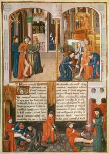 Wunder am Grab von St. Louis, aus Le Livre des Faiz de Monseigneur Saint Louis