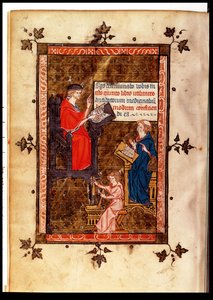 Antidot-Lehre aus dem Kanon der Medizin von Avicenna, übersetzt von Gerard de Cremone, ca. 1320 von French School